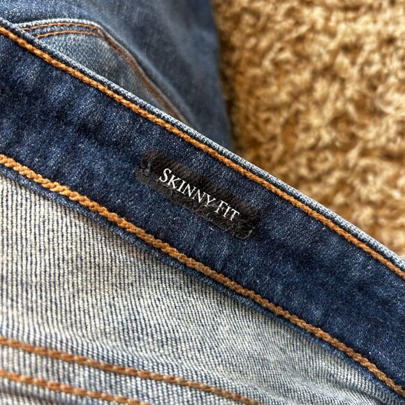 Judy Blue High Waisted Skinny Jeans Size 30 Exposed Button Fly Raw Hem JB82318DK - Picture 7 of 8